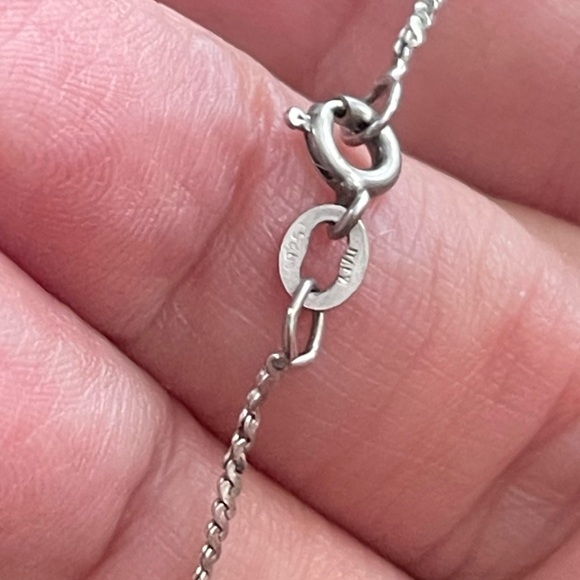 Black diamond solid sterling silver cat pendant & chain - Picture 6 of 8